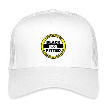 Bitte haben Sie Geduld - Black Box Fitted - Kinder Trucker-Cap - Weiß - Vorne