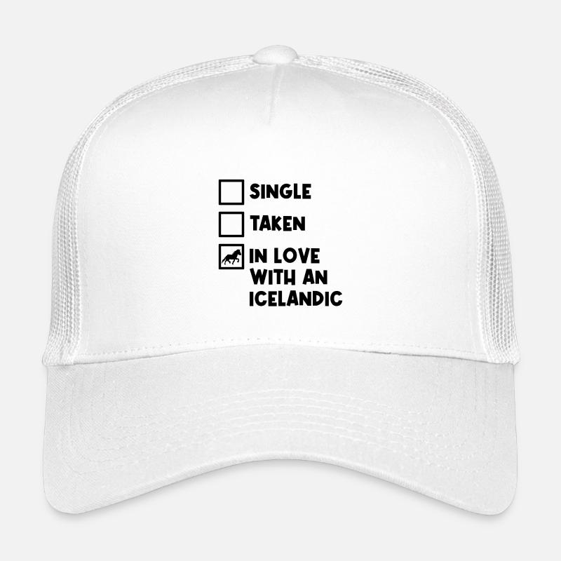 Pferdeliebe Haflinger Islandpferde Statement - Kinder Trucker-Cap - Weiß