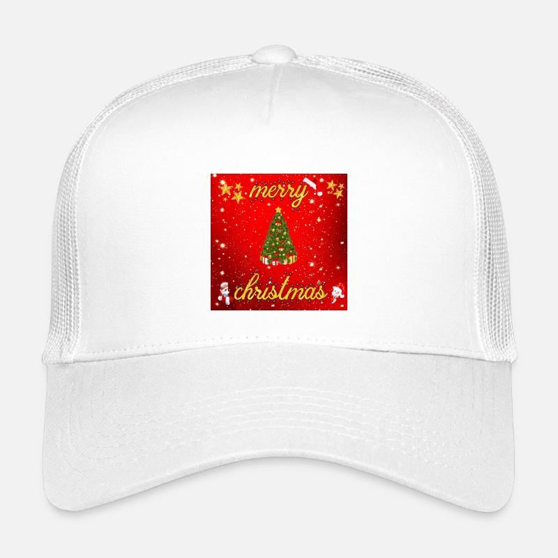 Joyeux Noël version 2 - Casquette trucker enfant - blanc