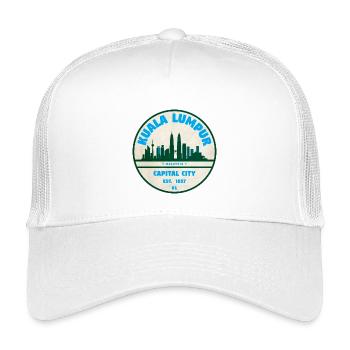 KL Skyline Vintage Emblem - Kinder Trucker-Cap - Weiß - Vorne