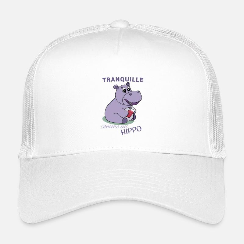 Tranquille comme un Hippo Casquette trucker enfant