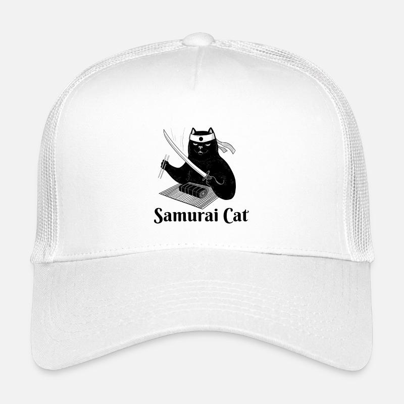 Katze, Samurai-Katze, Sushi, Essen Kinder Trucker-Cap