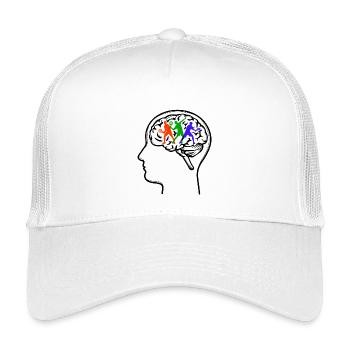 Spieler Sportart Padelspiel Padel Team Statement - Kinder Trucker-Cap - Weiß - Vorne