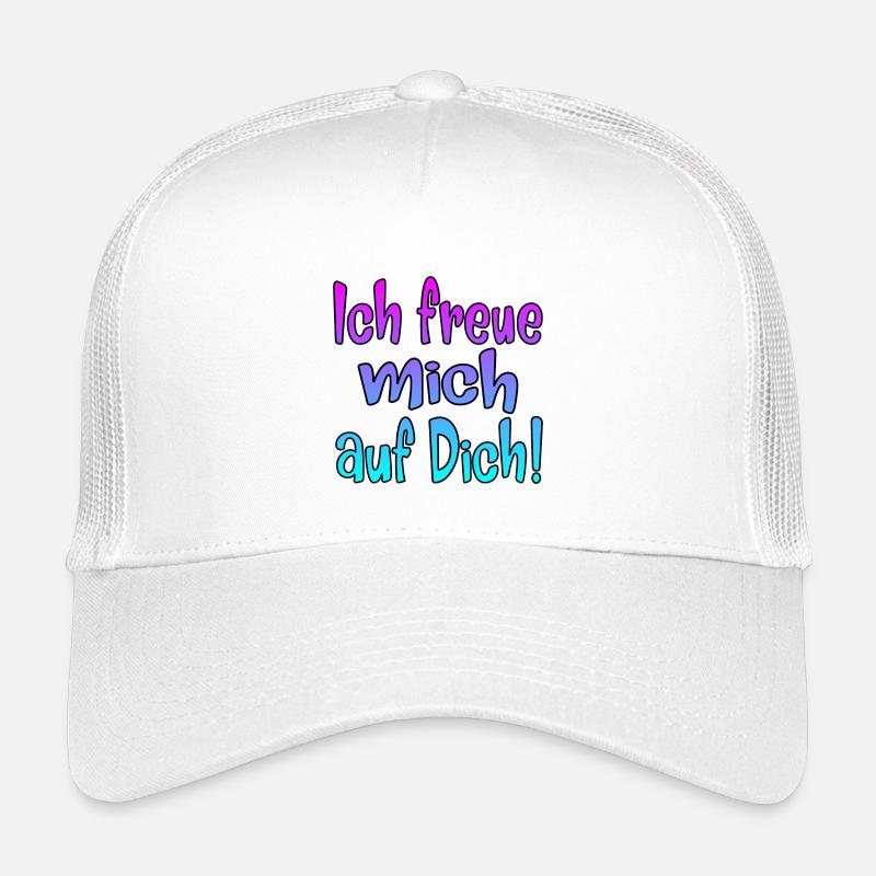 Ich freue mich auf Dich - SPRÜCHE Kinder Trucker-Cap