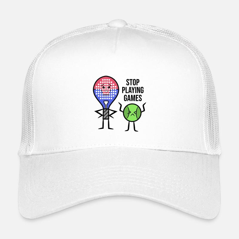 Padel Spieler Schläger Statement Bälle Padelspiel Kinder Trucker-Cap