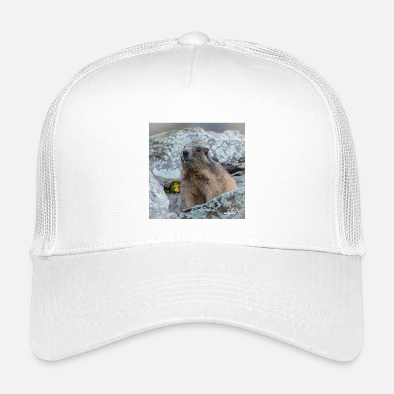 Murmeltier Porträt 6 - Alpen Deko und Geschenkidee Kinder Trucker-Cap
