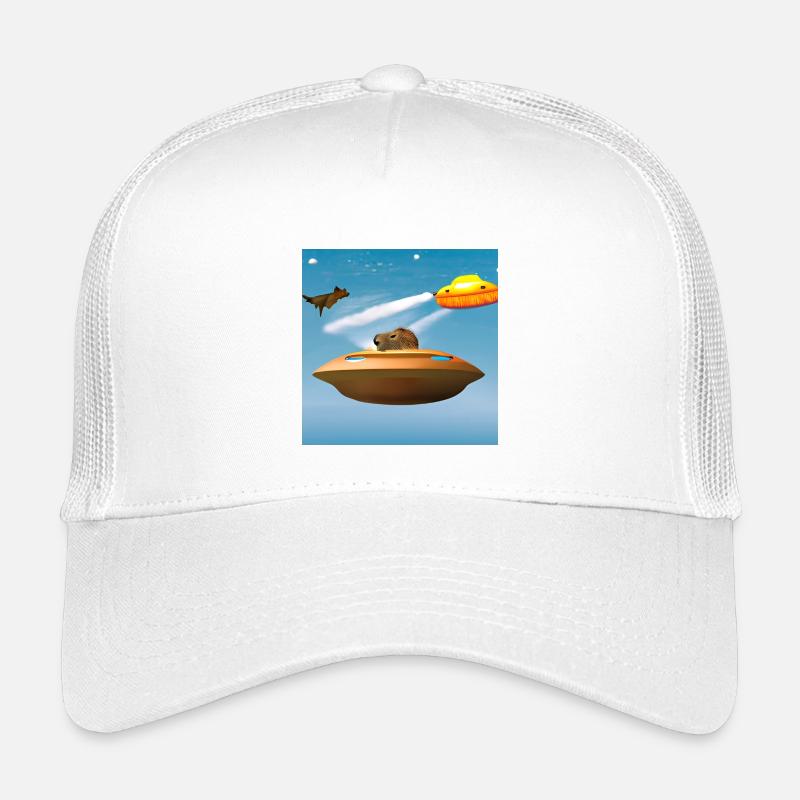 UFO Caps - Kids’ Trucker Cap - white