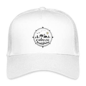 campeuse rieuse heureuse - Casquette trucker enfant - blanc - Devant