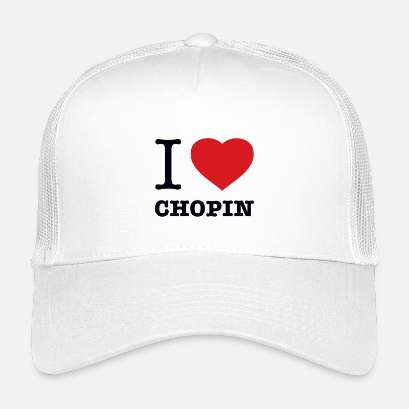 I LOVE CHOPIN - Kinder Trucker-Cap - Weiß