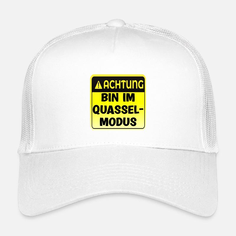 Lustige Muttertagssprüche - Quasselmodus Warnung Kinder Trucker-Cap