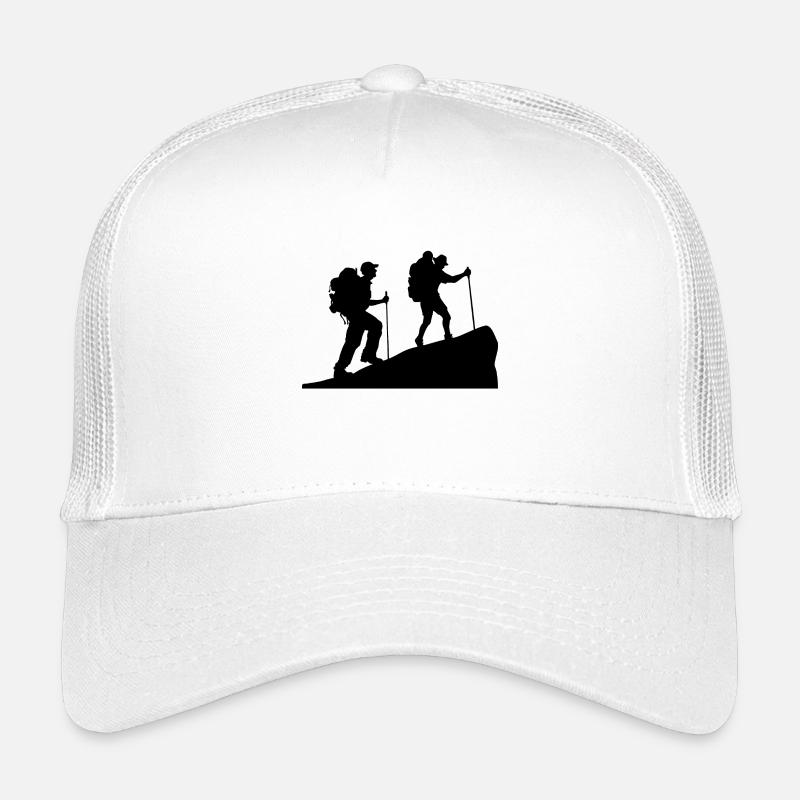 Naturerlebnis Wanderwege Wandern Klettern Wanderer - Kinder Trucker-Cap - Weiß