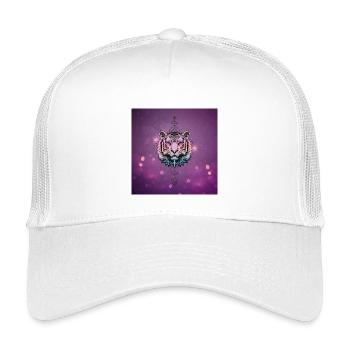 Merveilleux tigre coloré - Casquette trucker enfant - blanc - Devant