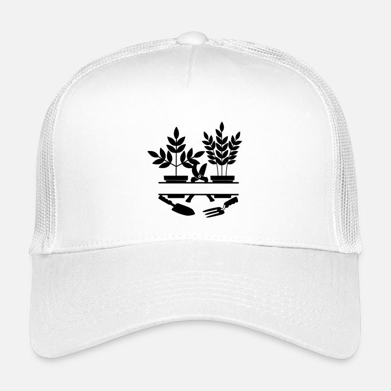 Garden gardener tools two plants Kids’ Trucker Cap