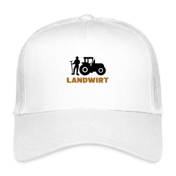 Landwirt Traktor Spruch Landleben Biobauer Feld - Kinder Trucker-Cap - Weiß - Vorne