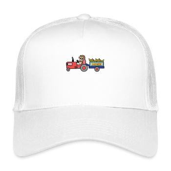 Landleben Traktor Nutzfahrzeug Kraftfahrzeug - Kinder Trucker-Cap - Weiß - Vorne