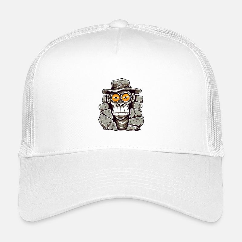 Conception de t-shirt singe de l’âge de pierre Casquette trucker enfant