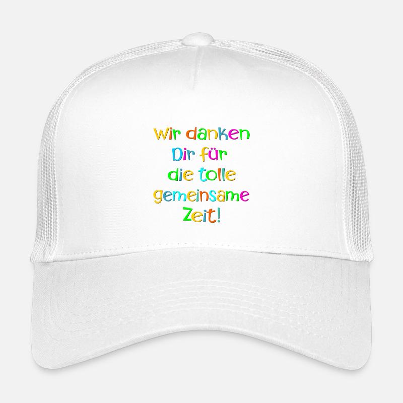 Abschiedsgeschenke Team - Gemeinsame Zeit Danke Kinder Trucker-Cap