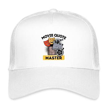 Movie Night Movies Déclaration Films Regarder le film - Casquette trucker enfant - blanc - Devant