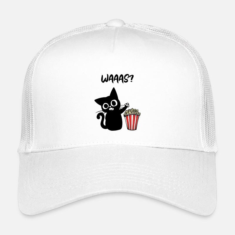 Films Popcorn Cat Binge Watching Dire Cineaste Casquette trucker enfant