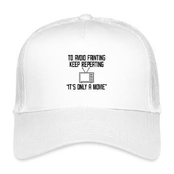 Télévision Regarder Film Film Déclaration Cinéma - Casquette trucker enfant - blanc - Devant