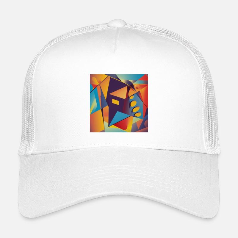 Cutted Sunset - Kinder Trucker-Cap - Weiß