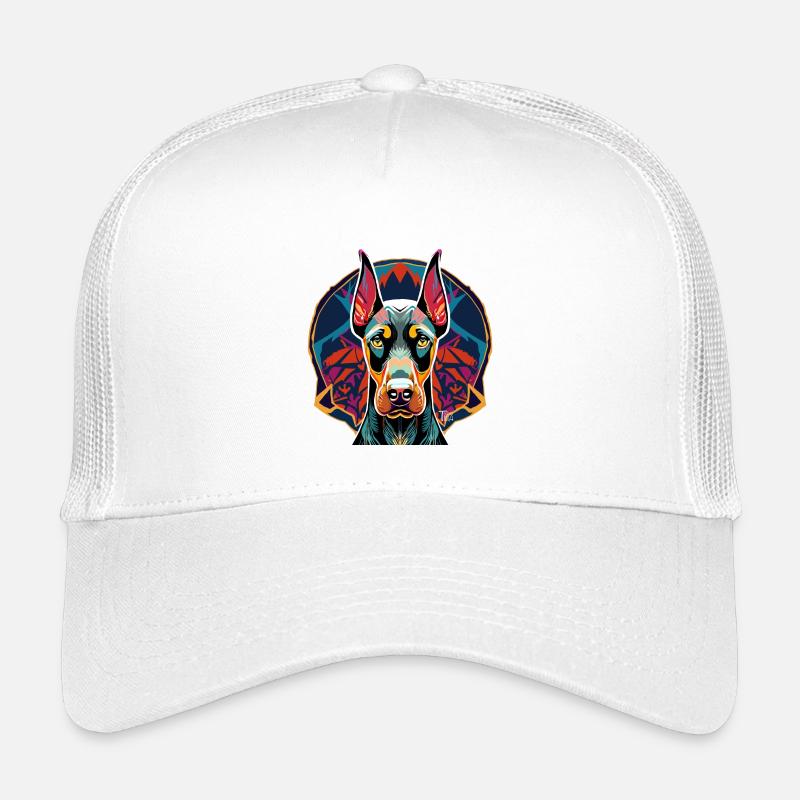 Doberman - Casquette trucker enfant - blanc