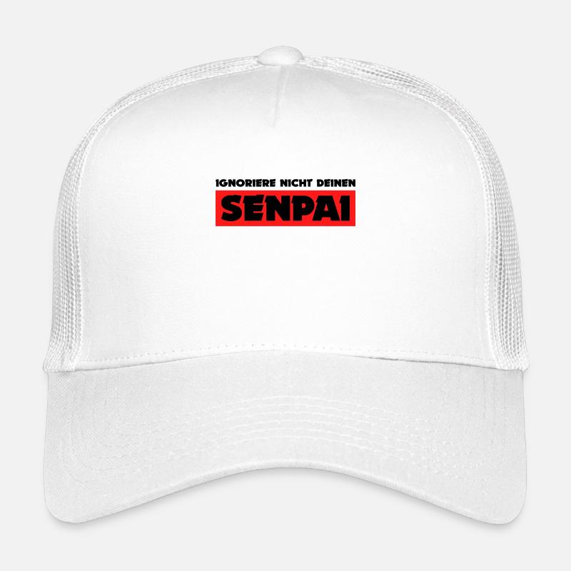 Senpai Statement Mangastyle Anime Japan Comic - Kinder Trucker-Cap - Weiß