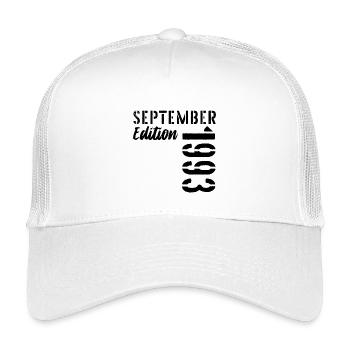33. Geburtstag September 1993 - 33 Jahre alt - Kinder Trucker-Cap - Weiß - Vorne