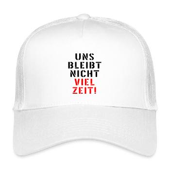 LEBENSZEIT DRINGLICHKEIT ZEIT SPRÜCHE - Kinder Trucker-Cap - Weiß - Vorne