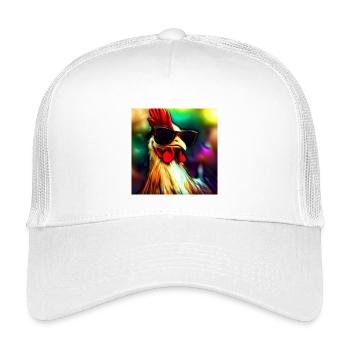 Fancy Chicken III - Kinder Trucker-Cap - Weiß - Vorne