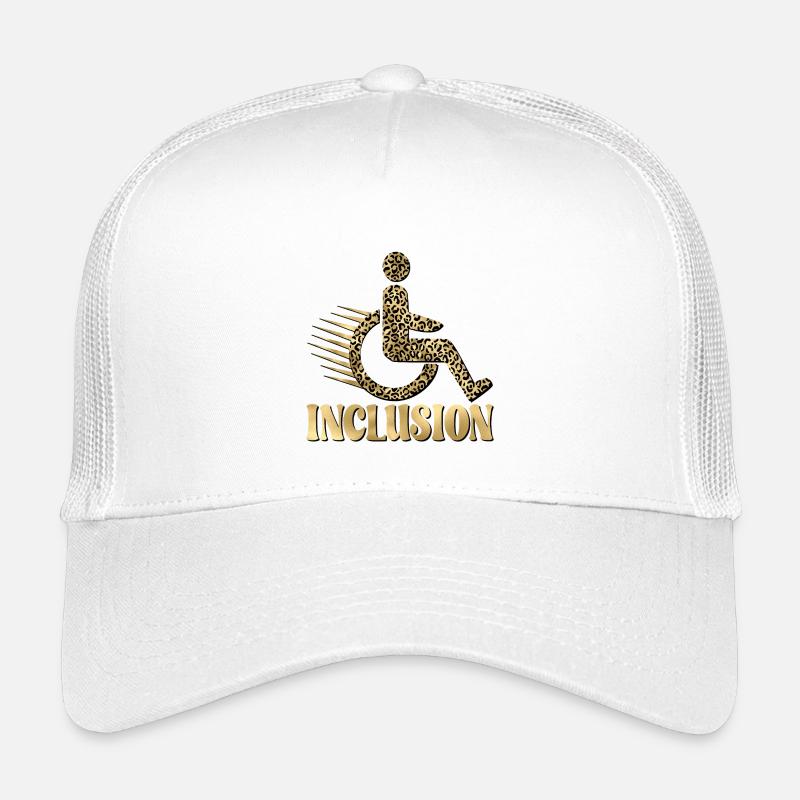 INCLUSION WHEELCHAIR LEOPARD PATTERN Kids’ Trucker Cap