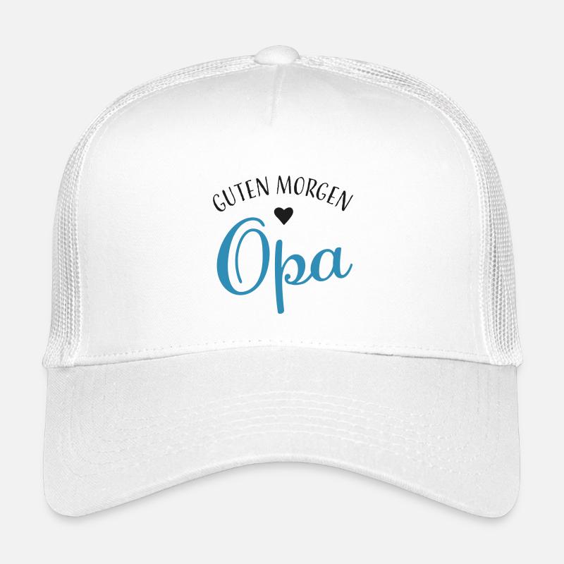 Guten Morgen Opa - Kinder Trucker-Cap - Weiß