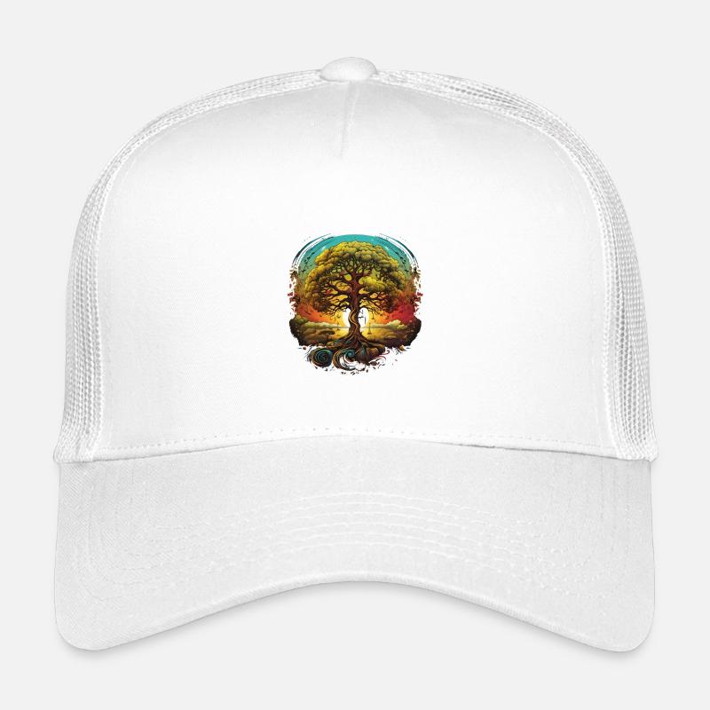 Chemise de l’Arbre de Vie dans la Nature du Coucher de Soleil Casquette trucker enfant