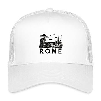 Rom - Kinder Trucker-Cap - Weiß - Vorne