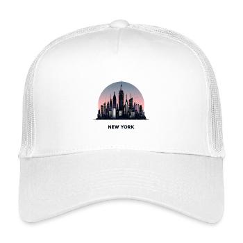 New York - Kids’ Trucker Cap - white - Front