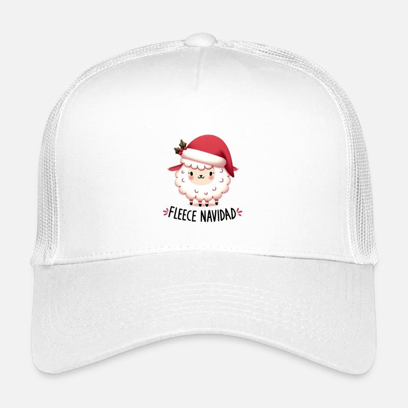 Fleece Navidad Schaf Kinder Trucker-Cap
