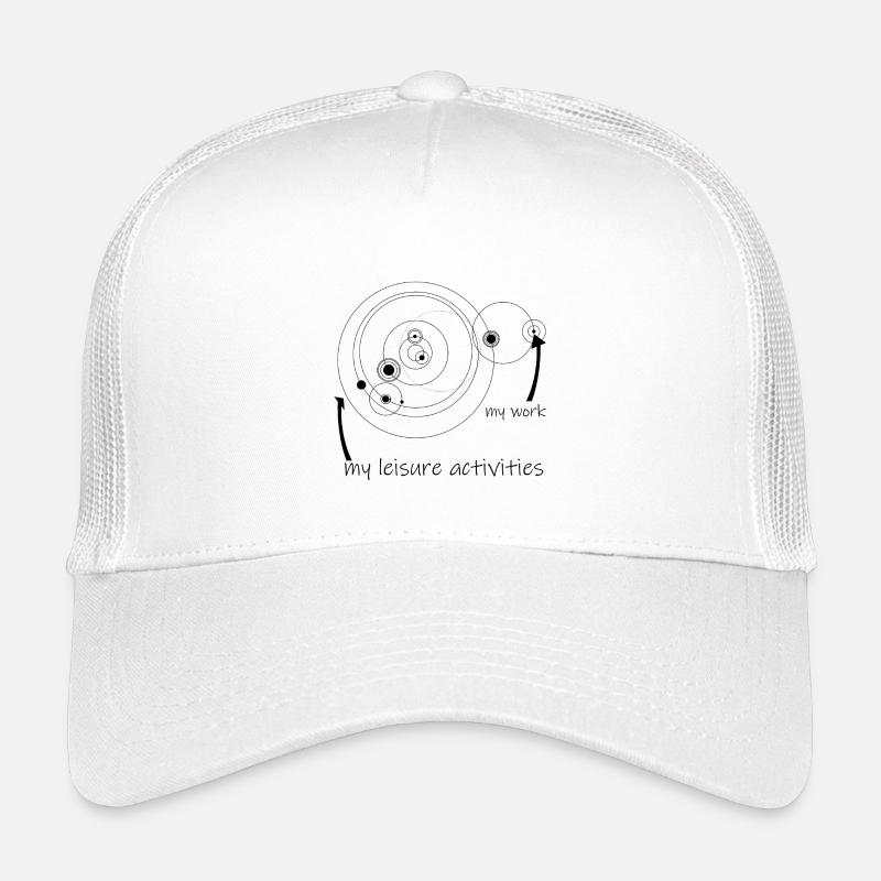Cercles de vie et de travail (noir) Casquette trucker enfant
