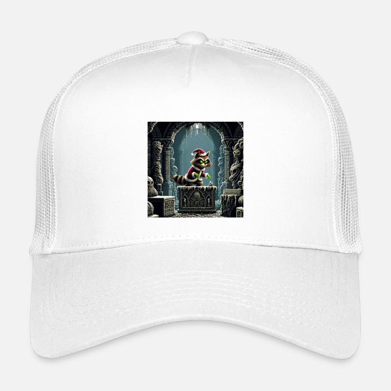 Winter Cat in Dungeon Magic Kids’ Trucker Cap