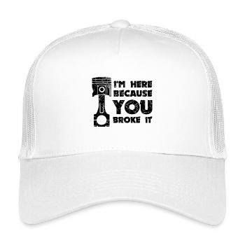 Mécanicien Job Statement Worker Gagner de l’argent - Casquette trucker enfant - blanc - Devant