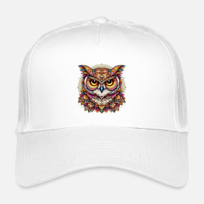 Owl decorated with Mandalas Kids’ Trucker Cap