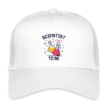 Scientifique bourreau de travail Déclaration Profession Carrière - Casquette trucker enfant - blanc - Devant
