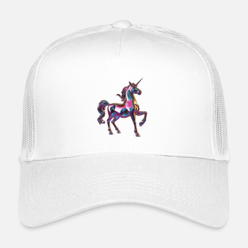 lila chormatisches Einhorn Kinder Trucker-Cap