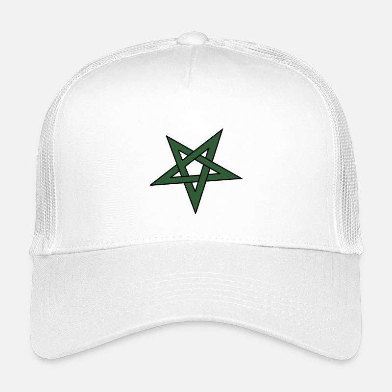 Grüner Sternenknoten Kinder Trucker-Cap