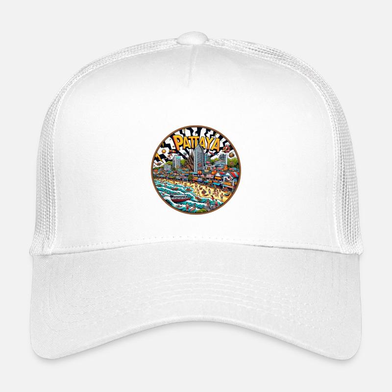 Conception de la ville de Pattaya en Thaïlande Casquette trucker enfant