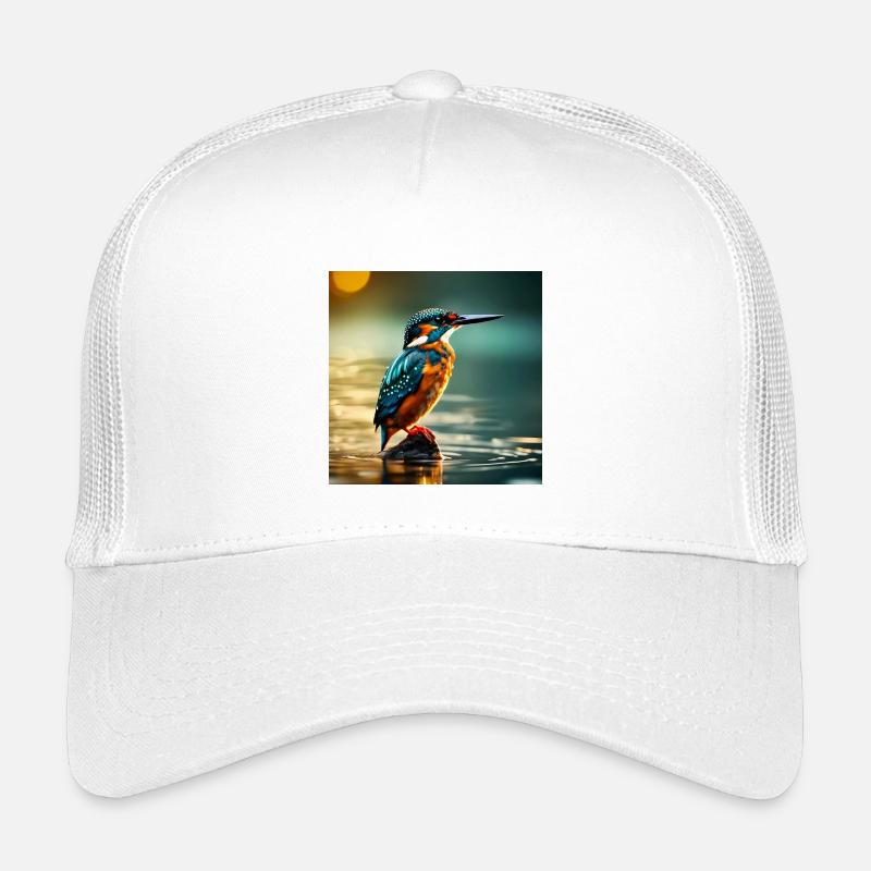 Eisvogel - Kinder Trucker-Cap - Weiß
