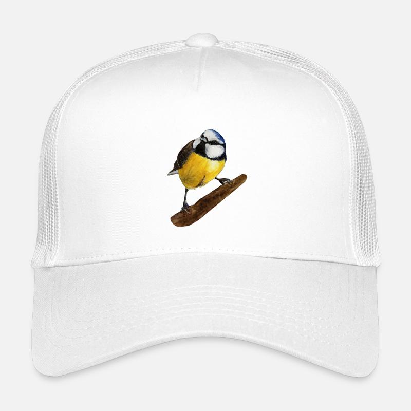 Aquarelle peinte à la main bleue Casquette trucker enfant