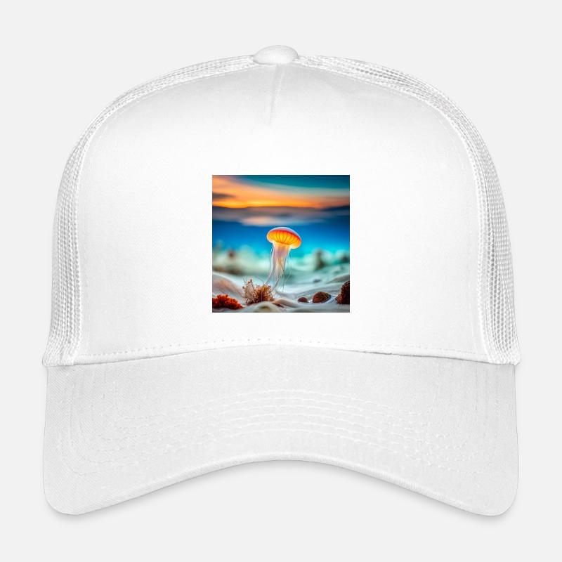 Qualle - Kinder Trucker-Cap - Weiß