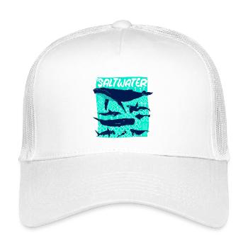 Salzwasser - Kinder Trucker-Cap - Weiß - Vorne