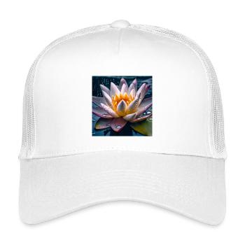 Nénuphar - Casquette trucker enfant - blanc - Devant
