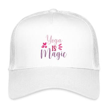 Yoga ist Magie - Kinder Trucker-Cap - Weiß - Vorne